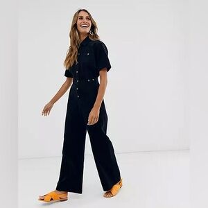 & Other Stories Navy Corduroy Jumpsuit
